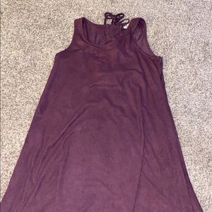 Suede dress
